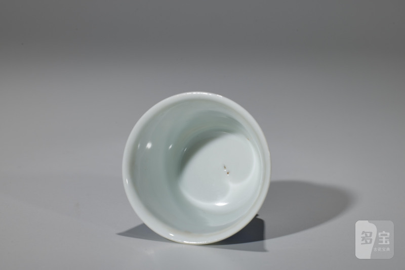 清  青花花鸟纹杯 - 图6
